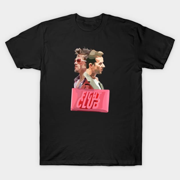 Fight Club Contrasts T-Shirt by No_One